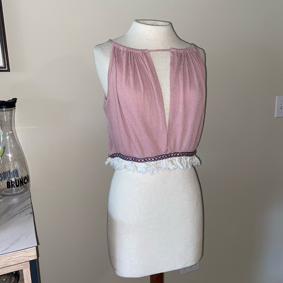 ✨2/$15 Scotty Extra Large Boho Drawstring Croptop - Picture 3 of 8